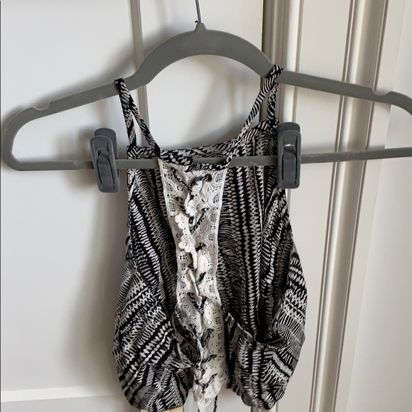 Vintage Havana black and white printed crop top - Picture 2 of 4